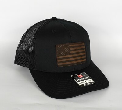 American Flag Trucker Hat Black - image3